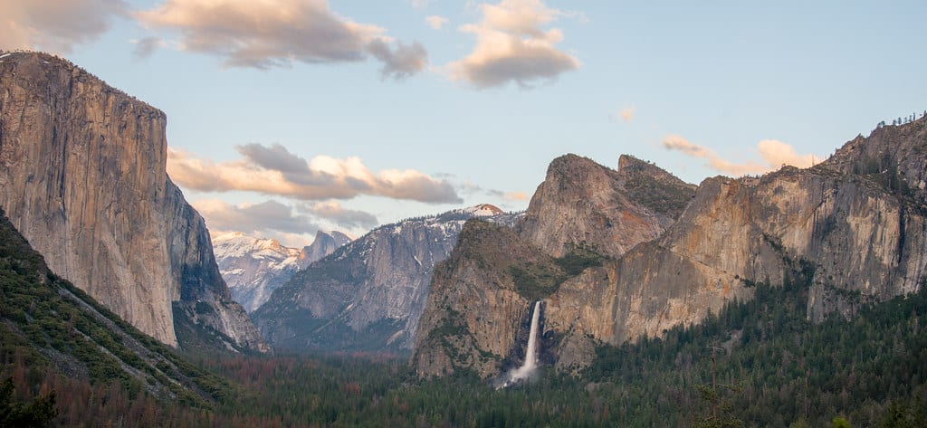 El Capitan, Half Dome, and Bridalveil Fall - Yosemite National Park